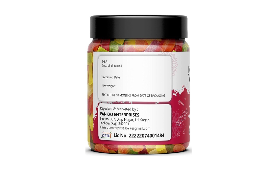 Foodery Jelly Candy    Plastic Jar  250 grams